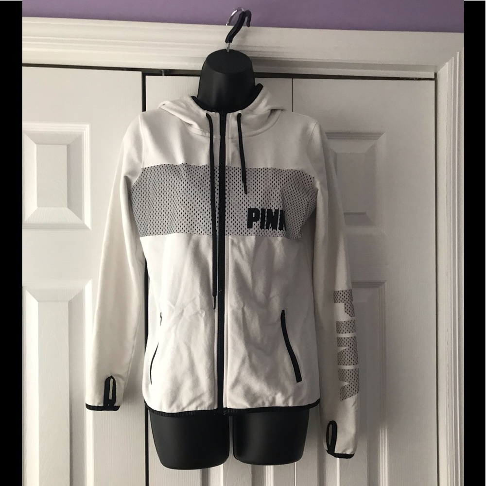 Pink Victoria Secret Zip Up Sweatshirt
